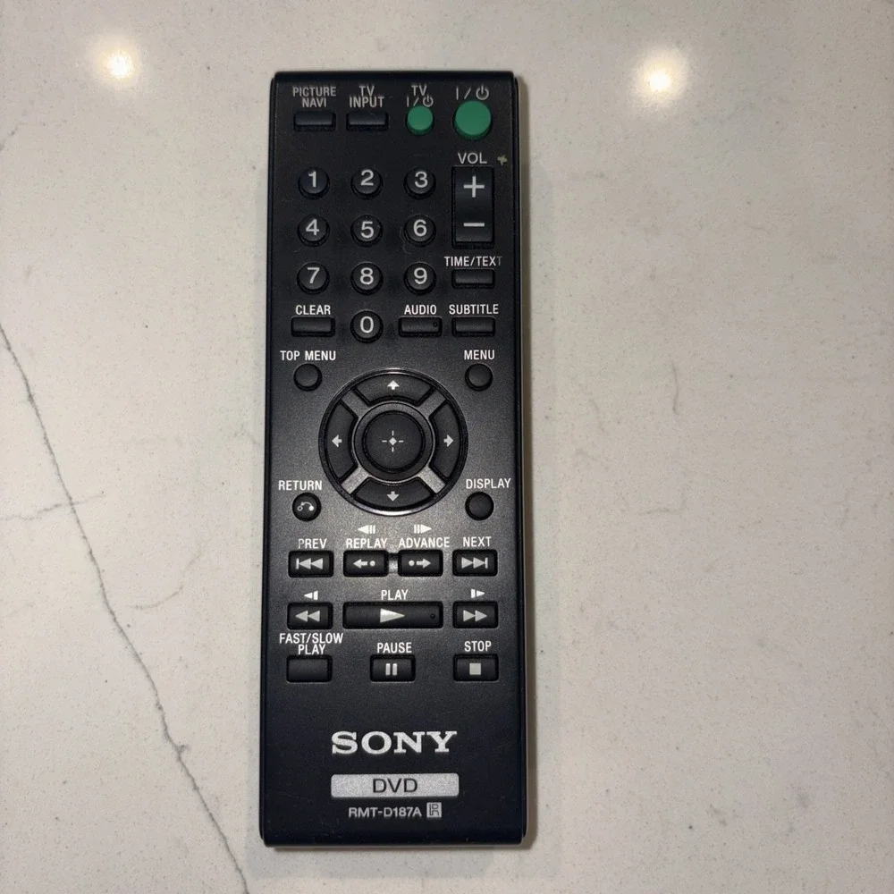 Sony OEM Remote Model RMT-D187A